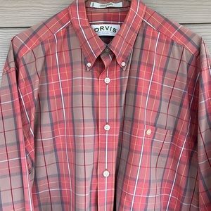 Men’s Orvis Long Sleeve Button Down Shirt Size Large
